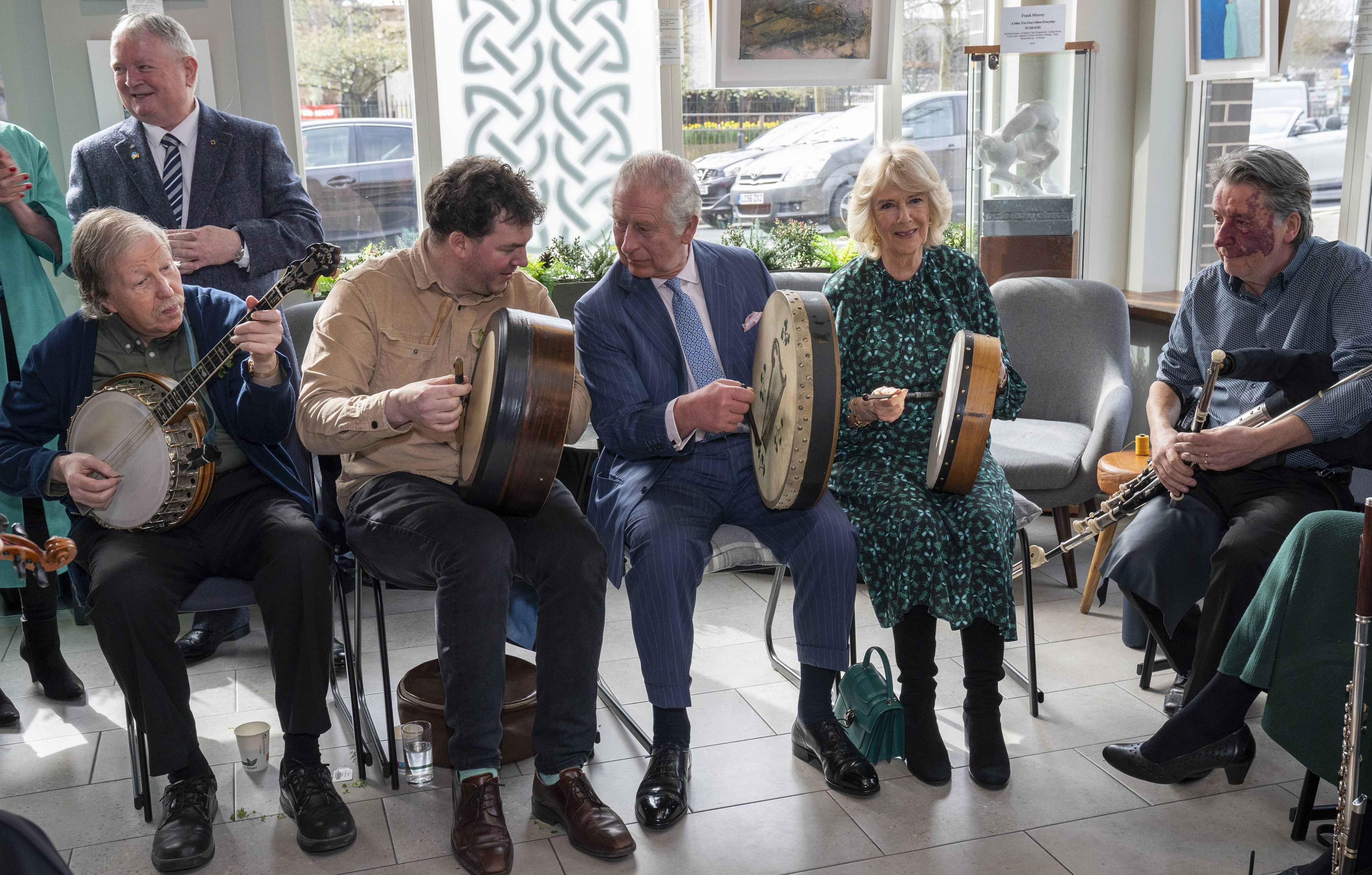 the prince of wales and the duchess of cornwall visited the irish cultural centre