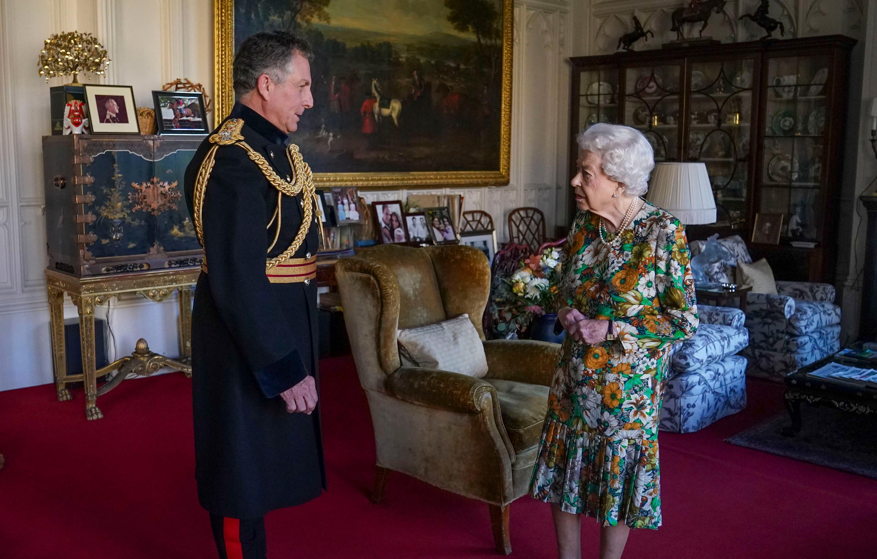 queen elizabeth ii receives general sir nick carter