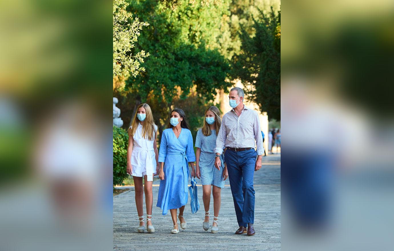 queen letizia family visit sierra de tramuntana and the lluc sanctuary