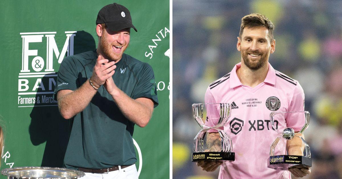 prince harry and lionel messi