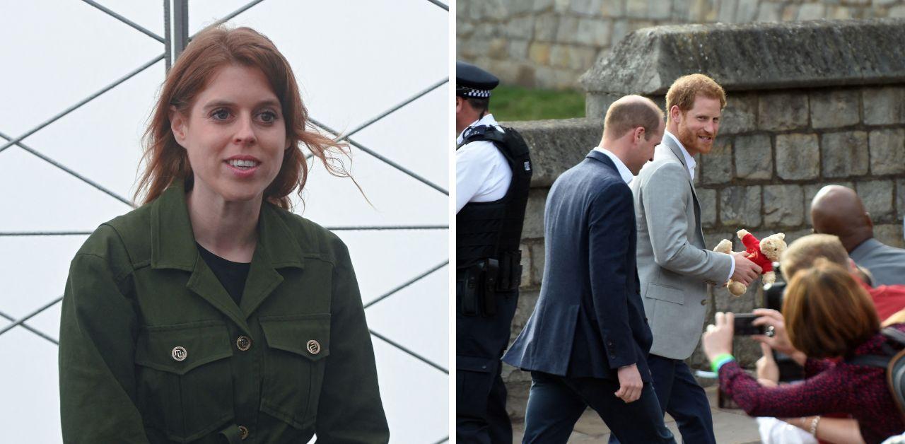 princess beatrice become peacemaker prince william prince harry