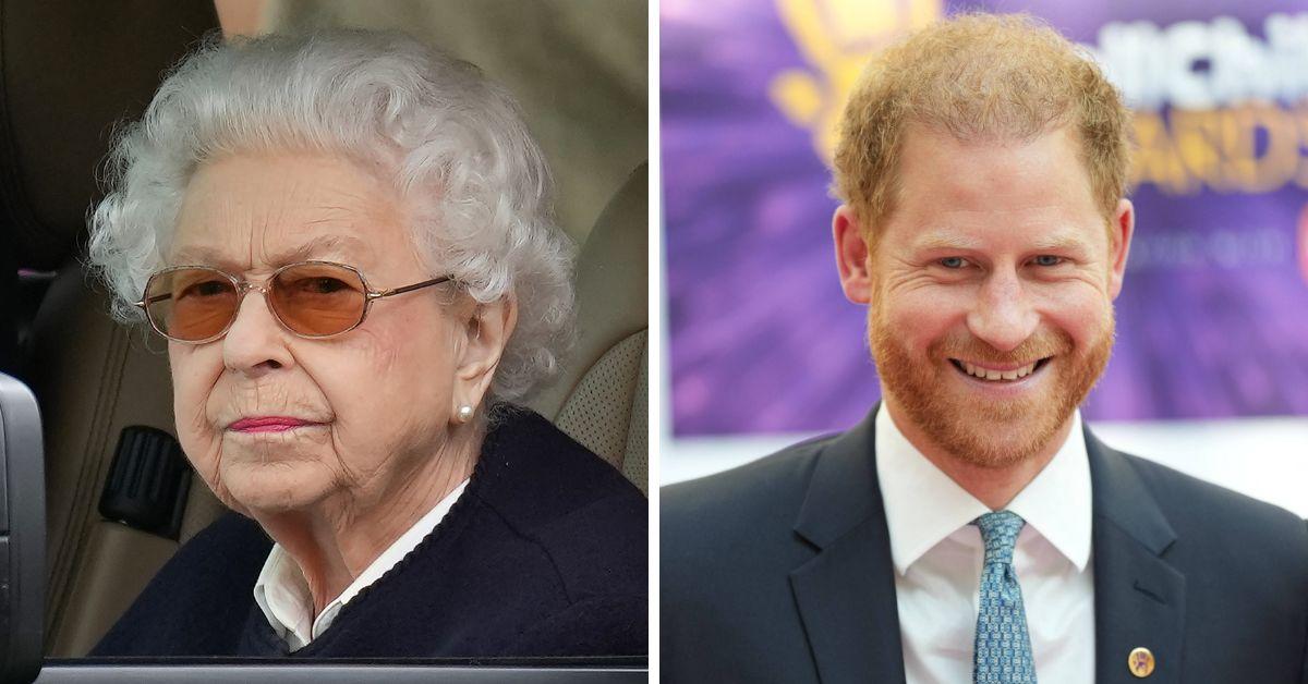 queen elizabeth ii and prince harry