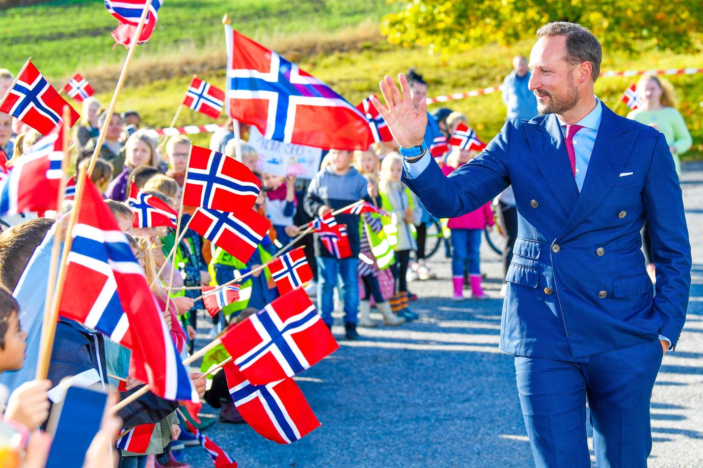 crown prince haakon and crown princess mette marit of norway visit hoytorp fort and indre ostold