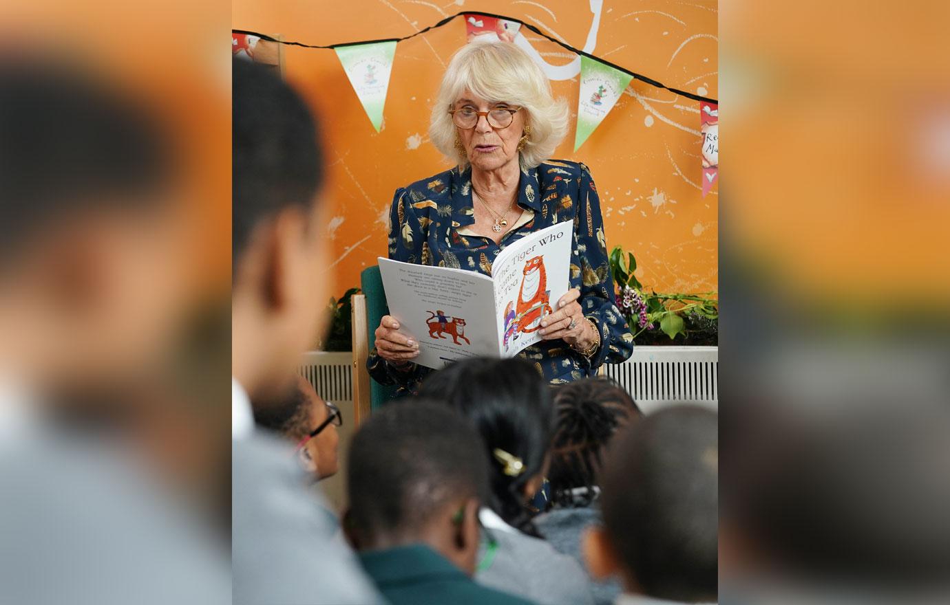 camilla duchess of cornwall visits primary school