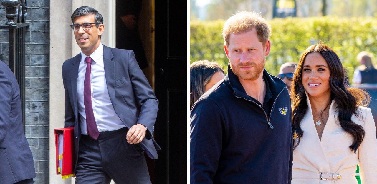 meghan markle prince harry car chase dismissed rishi sunak