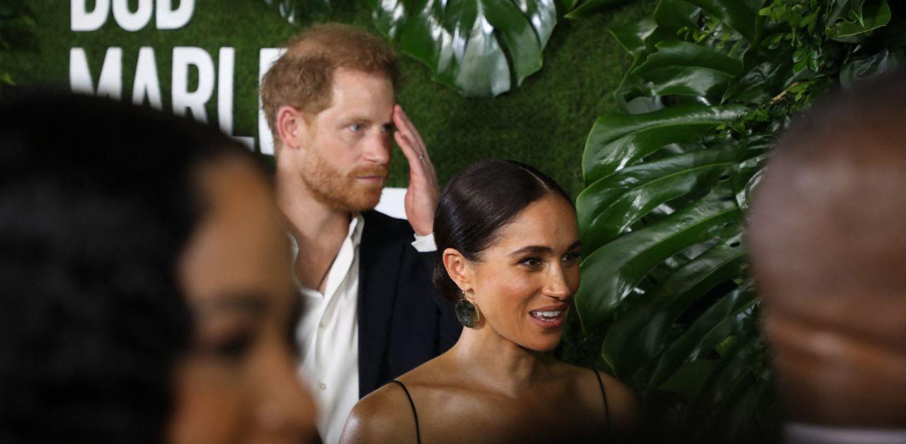 meghan markle prince harry attend film premiere jamaica