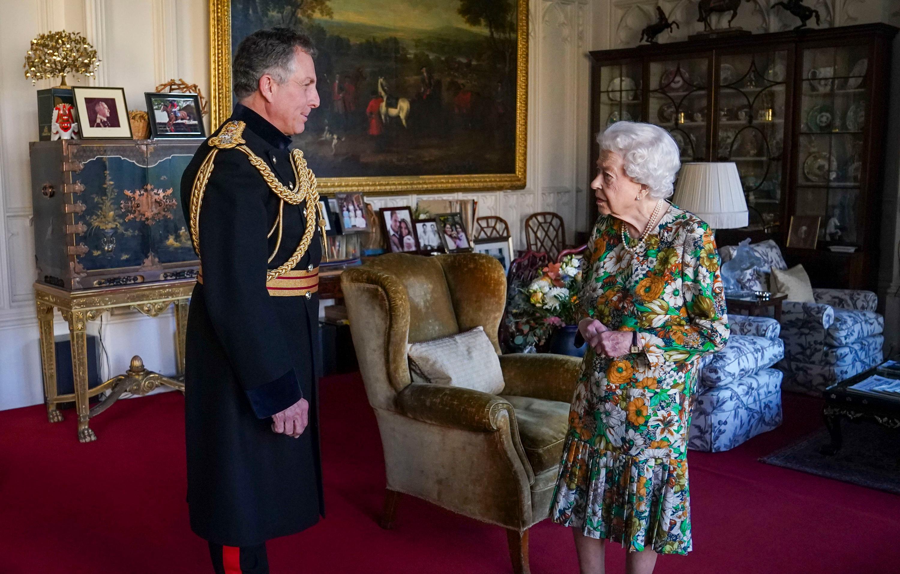 queen elizabeth ii receives general sir nick carter