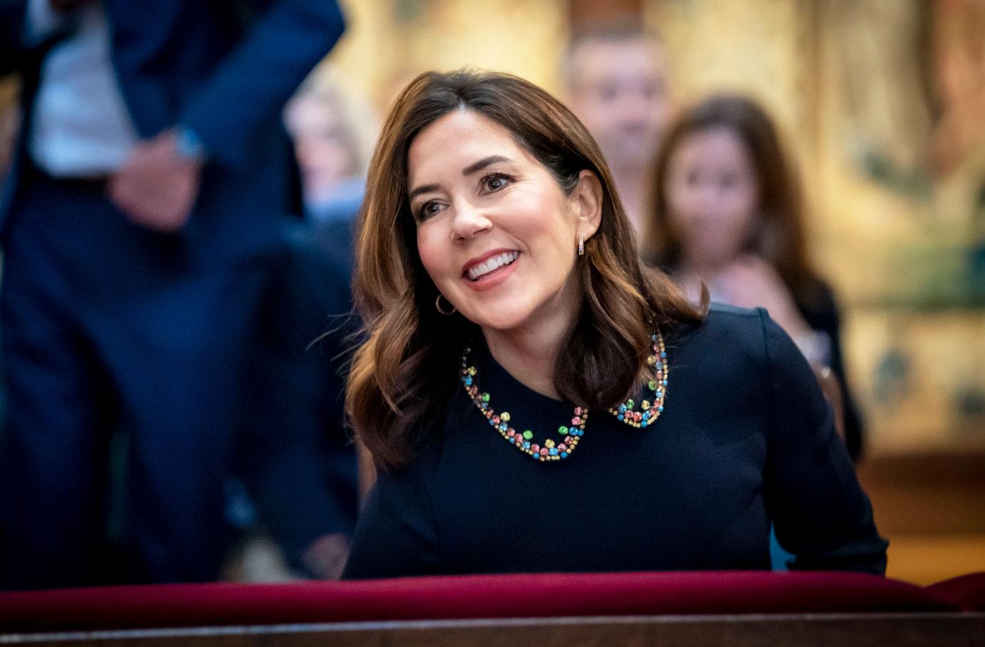 crown princess mary attends the annual university celebration