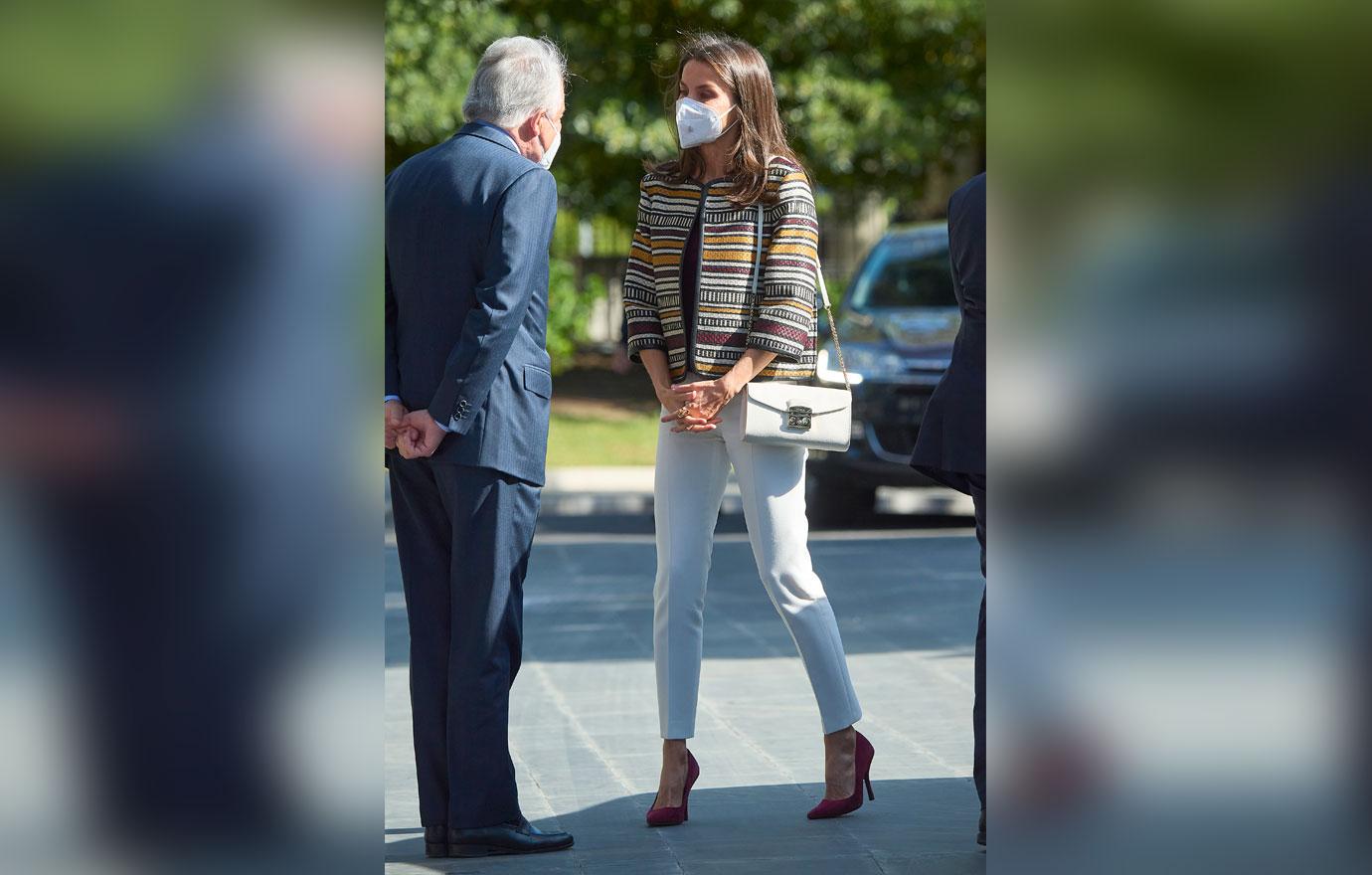 queen letizia of spain at mutua madrilena foundation