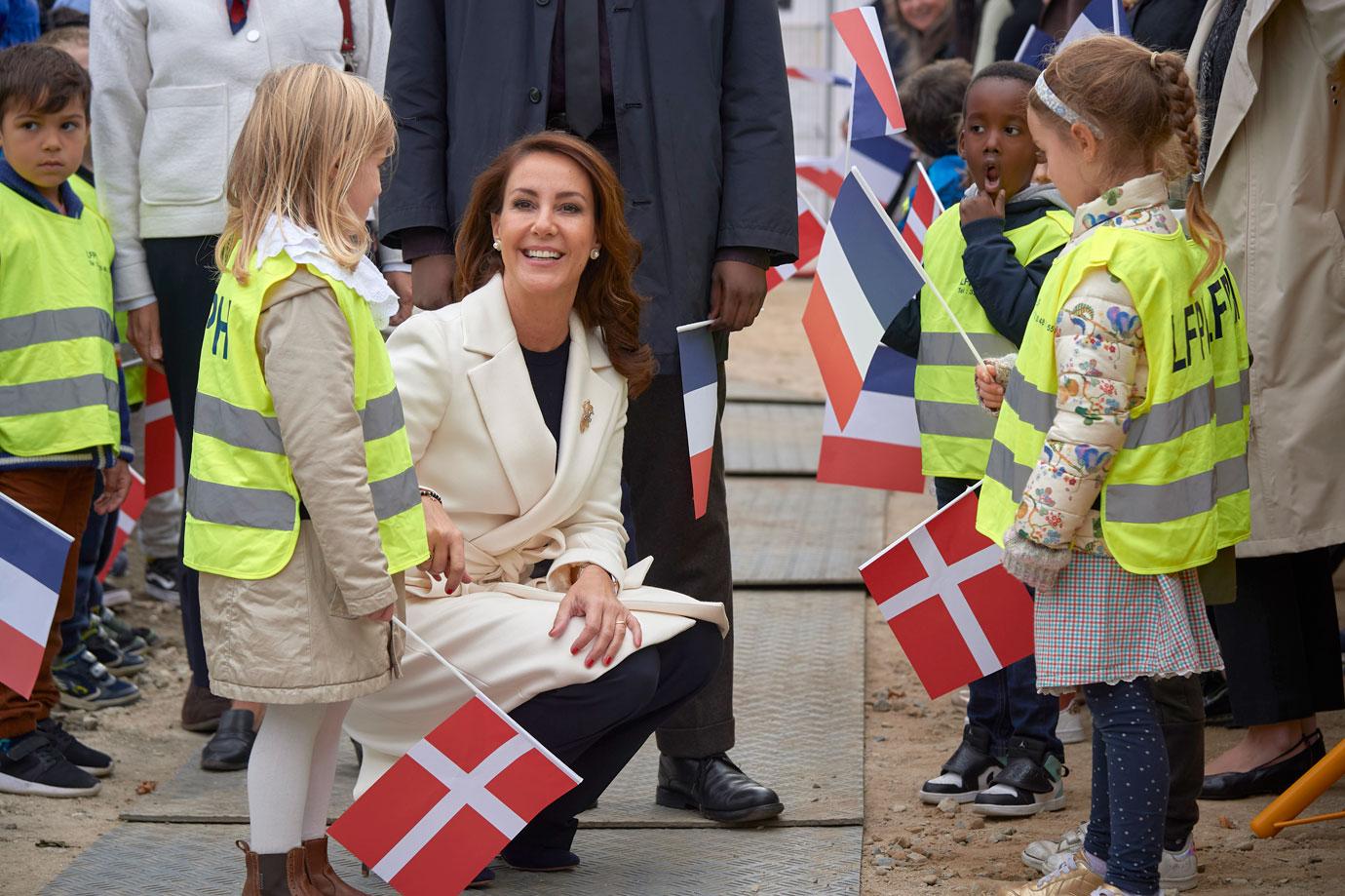 princess marie of denmark breaks ground for new school